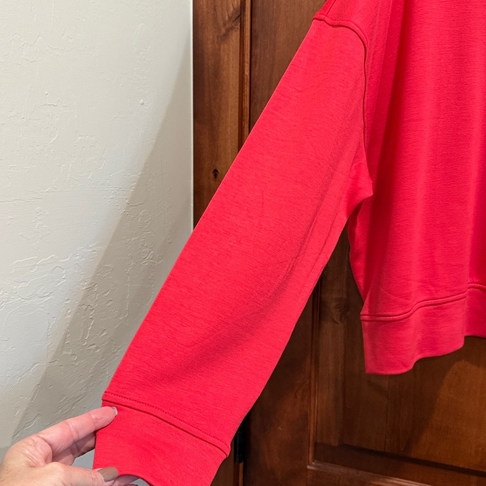 Danskin Women's Vibrant Red Sweatshirt - Picture 5 of 6